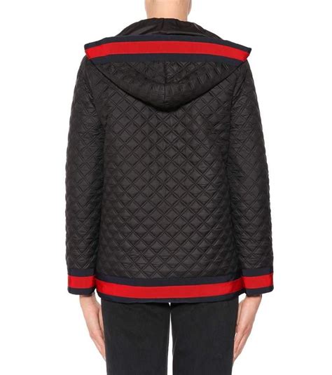 gucci wool shirt|Gucci black diamond quilted coat.